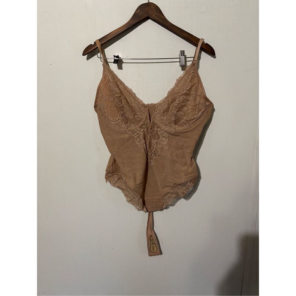 NWOT Popilush Women's 3XL Brown Sleeveless One Piece Bodysuit Shapewear